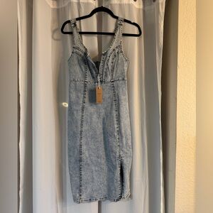 Denim Midi Dress | NWT | Small